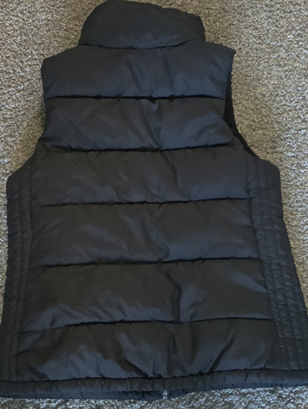 Old Navy Black Fleece Vest - Zip Front - Picture 2 of 5